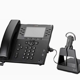 缤特力POLY VOYAGER 4245 office IP电话机无线耳机 电脑手机耳麦