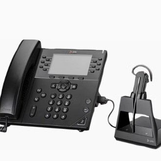 缤特力POLY VOYAGER 4245 office IP电话机无线耳机 电脑手机耳麦