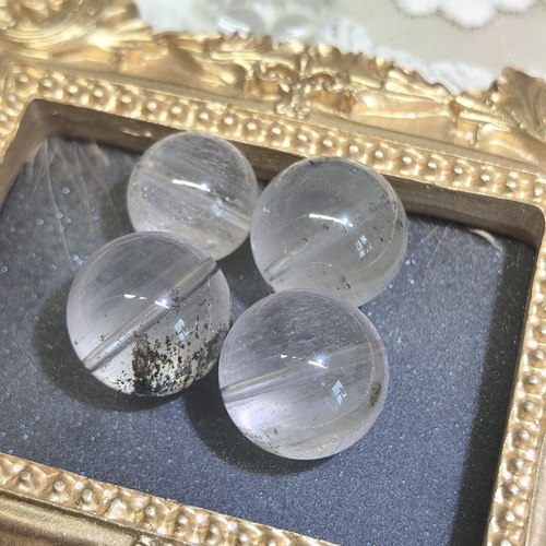 【顺毛莫奈】天然幽灵水晶散珠莫奈幽灵单珠DIY手链配珠14~16mm