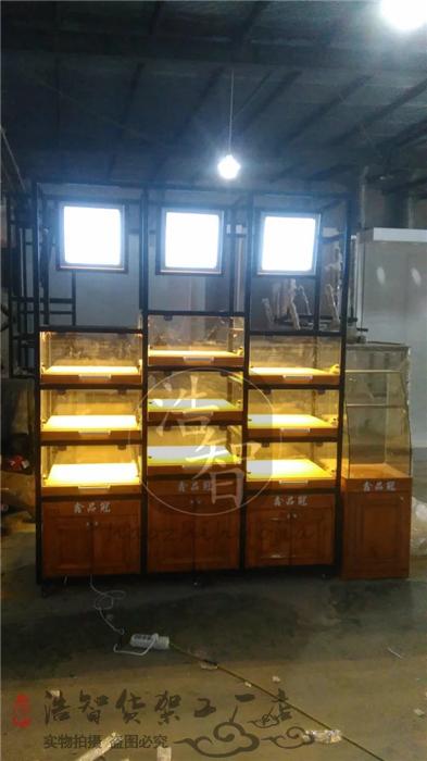 铁质木质食品面包边柜蛋糕点心饼干模型展示架中岛柜面包货架实木
