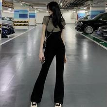 厂家阔腿背带裤女夏季薄款2025新款修身小个子气质高腰吊带连体裤