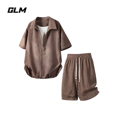 GLM男士夏季透气美拉德运动套装