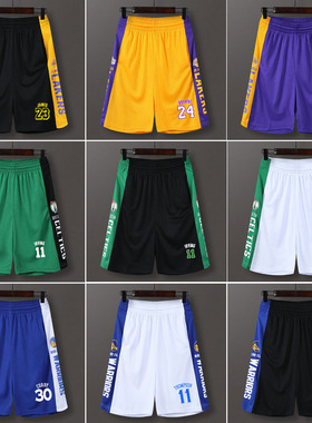科比欧文篮球裤运动短裤男健身跑步训练裤宽松速干过膝五分裤
