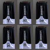 篮球运动短裤 速干透气训练跑步宽松过膝 男24号科比欧文五分裤