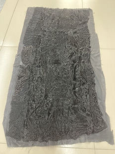 黑托卡长羊毛拼貂水貂褥子真皮毛貂皮原材料皮草毯子皮料面料DIY