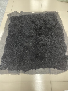黑托卡长羊毛拼貂水貂褥子真皮毛貂皮原材料皮草毯子皮料面料DIY