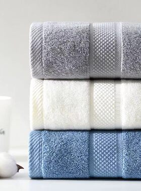毛巾纯棉男女洗脸洗澡柔软吸水男女通用大面巾加厚加大全棉不掉毛