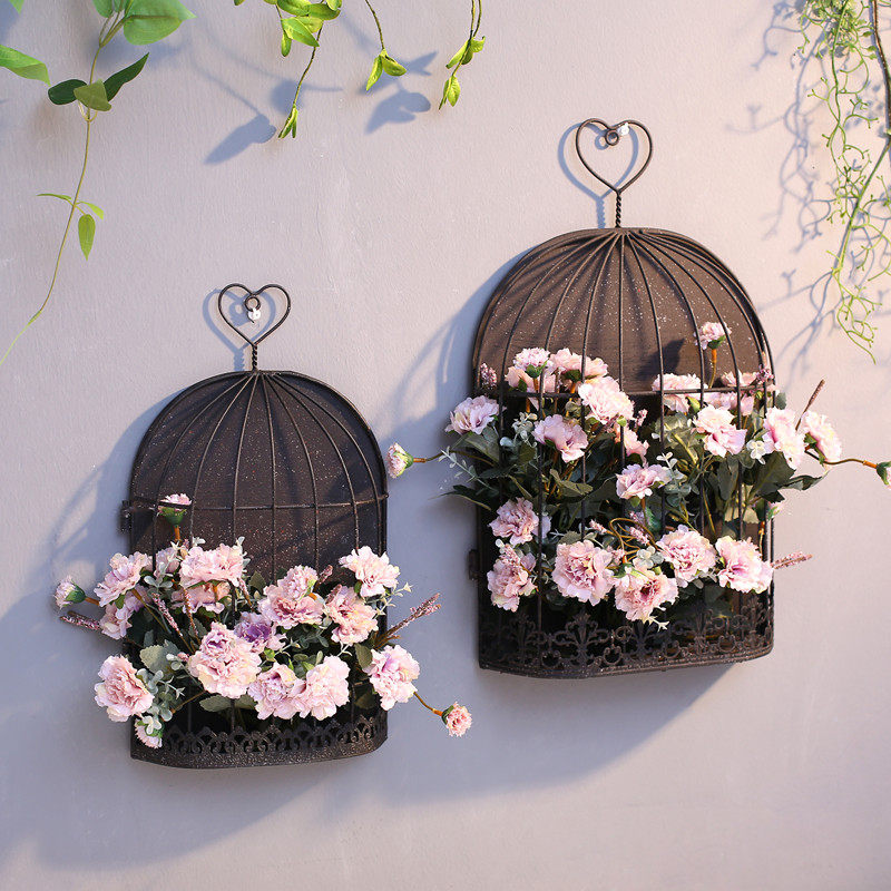 铁艺鸟笼壁挂新家装饰摆件墙面挂件温馨户外墙壁挂墙餐厅客厅悬挂在类目 家居饰品, 壁饰中 - 来自Buy2taobao.com提供专业的淘宝代购服务