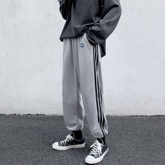 New style large three bar knitted weft pants, sports pants and Leggings