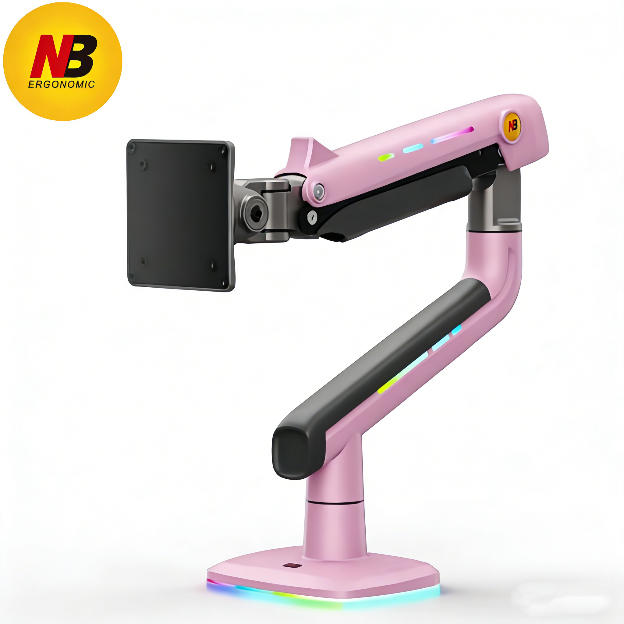 nb F5 32-60寸 显示器支架电竞rgb机械臂桌面台式增高架承重20kg
