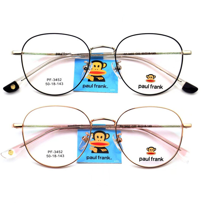 大嘴猴Paul Frank女款复古金属全框近视眼镜架配非球面镜片3452,ZIPPO/瑞士军刀/眼镜,眼镜架,淘宝优惠券,粉丝福利购,淘宝优惠卷