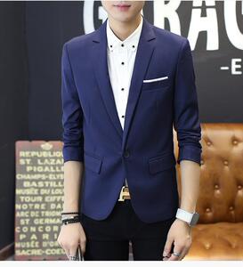 西装男秋冬新款秋装韩版潮流青年西服外套修身纯色休闲西服男上衣图片
