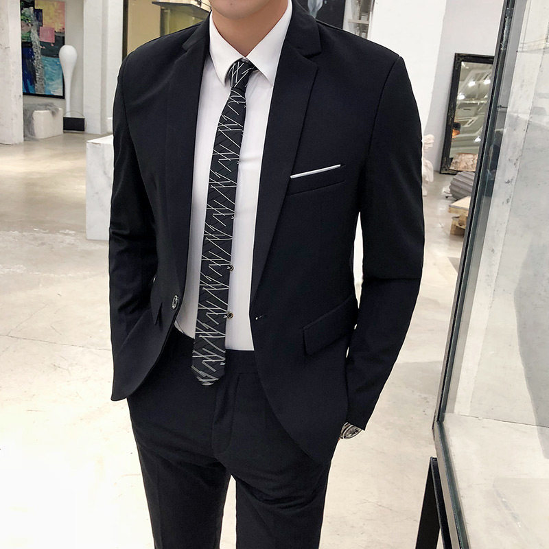 大码男西服套装男士职业伴郎韩版结婚商务正装外套修身休闲小西装,男装西服套装,星座1607