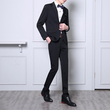 西装套装男春秋新款男士西服两件套时尚休闲工作服校园大码班服，男装西服套装，星座1607
