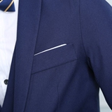 西装套装男春秋新款男士西服两件套时尚休闲工作服校园大码班服，男装西服套装，星座1607