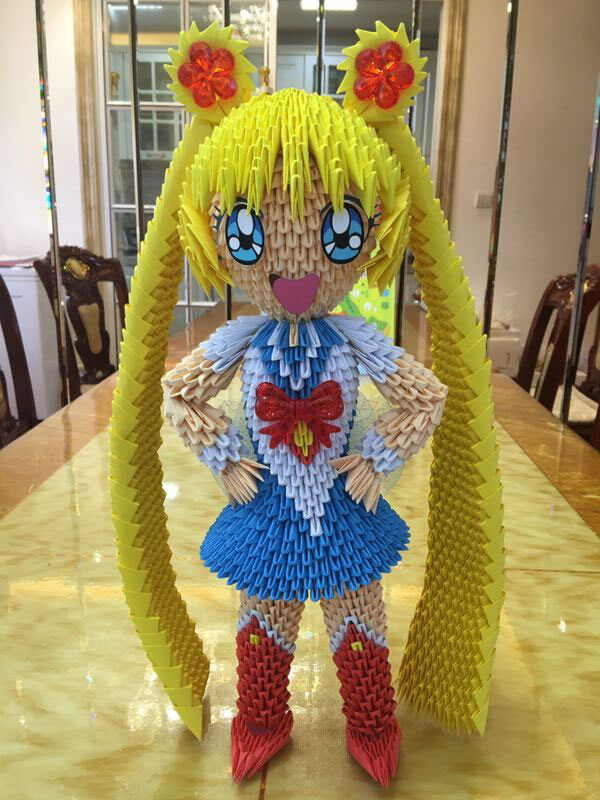 三角插/手工折纸/手工diy/学生手工作业/材料包/成品/美少女战士
