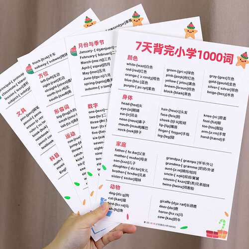 小学英语9大知识点汇总大全重点