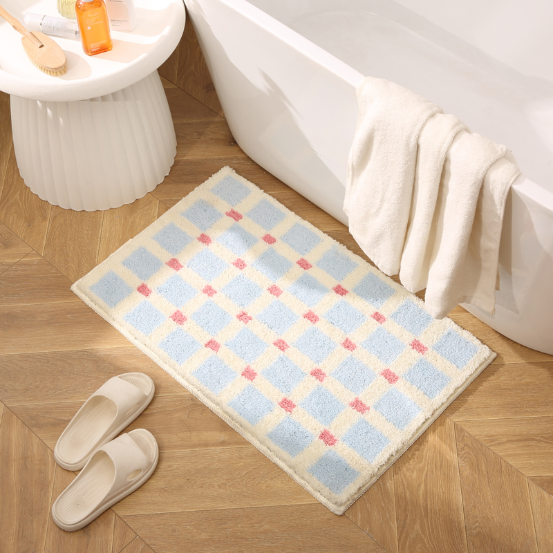 浴室地墊加厚植絨ins風吸水速干