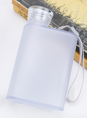 扁平水壶长方形迷你小水杯水樽细长随身便携户外透明酒壶塑料水壶