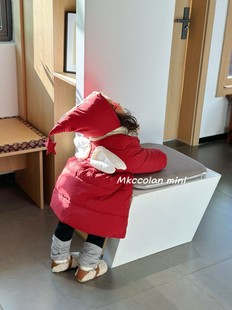 可爱翅膀羽绒服1878 女童羽绒服加厚保暖洋气外套冬装 2025冬季 新款