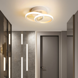 过道灯走廊入户玄关吸顶灯具LED白色现代简约阳台灯楼梯衣帽间客