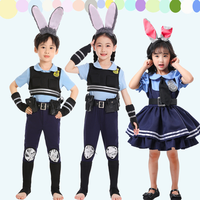 朱迪警官动漫成人儿童亲子装