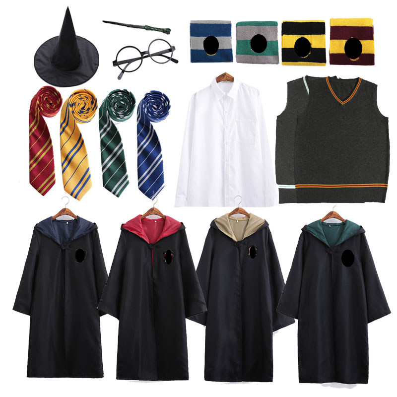哈利波特服装儿童款外套男女小孩斗篷魔法袍赫敏衣服cos同款校服