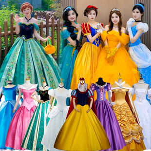 万圣节六一灰姑娘辛德瑞拉白雪公主cosplay仙蒂大成人演出礼服装