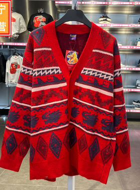 李宁日进斗金外套 2024龙年春节男女同款宽松开衫编织衫AMBU021