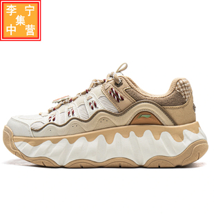 休闲鞋 姜饼人女子减震增高回弹经典 AGCV254 2025秋冬款 李宁曲奇鞋