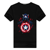 new pattern Avenger Alliance 4t Spider-Man Iron Man Man Wai periphery personality Short sleeved