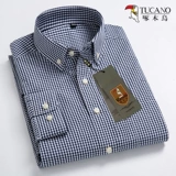 Мужская весенняя хлопковая рубашка для отдыха, хлопковый тонкий лонгслив