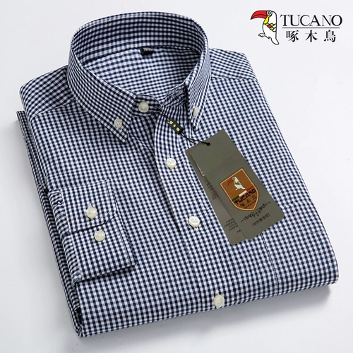 Мужская весенняя хлопковая рубашка для отдыха, хлопковый тонкий лонгслив