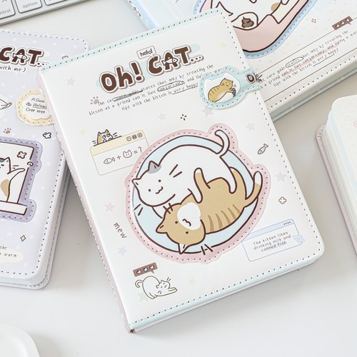 可爱小猫奈奈彩页笔记本密码锁