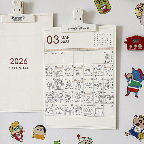 2026年日历可壁挂大格子挂历