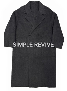 SIMPLE REVIVE  【黑标系列】双面呢手缝澳洲羊毛羊绒长款大衣