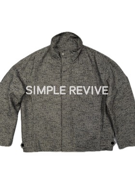 SIMPLE REVIVE  【黑标系列】撞色纹理宽松肌理感廓形夹克外套