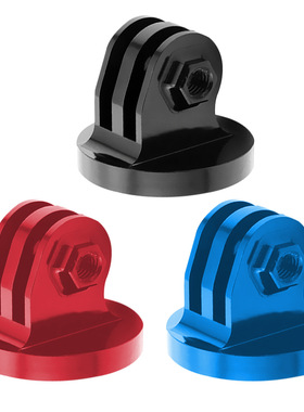 适用gopro铝合金转接头运动相机配件三脚架1/4金属转换座固定底座