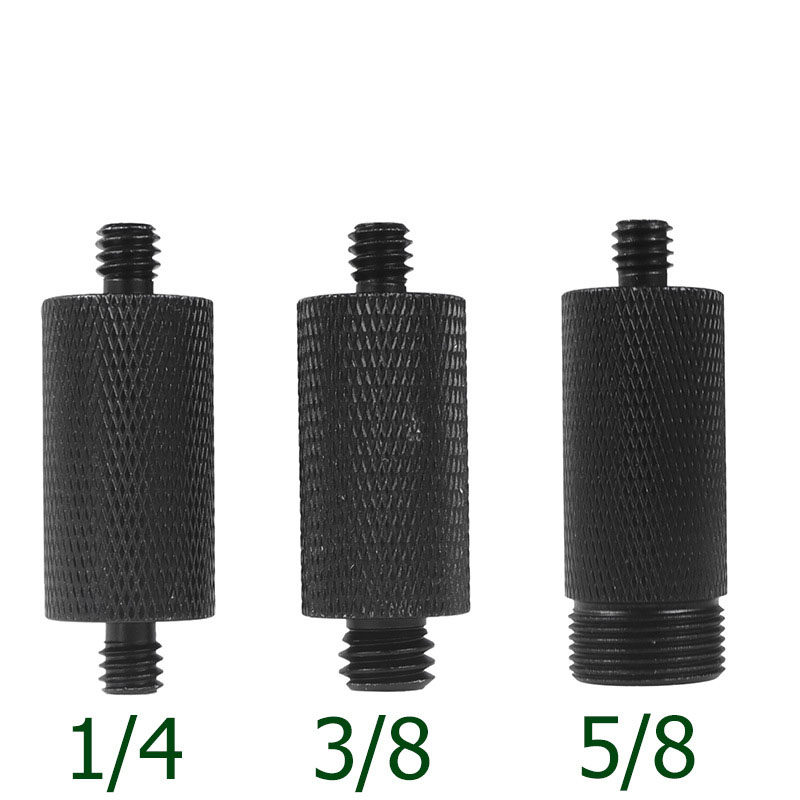 适用单反相机麦克风三脚架加长1/4螺丝5/8转3/8转接固定螺丝支架