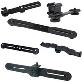 三脚架长横杆固定架 闪光灯热靴支架 直播补光灯热靴多位手机支架