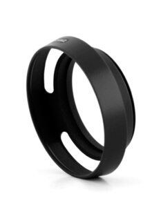 相机金属镂空罩遮阳罩 斜口挖空罩 62/67/72/77mm镜头遮光罩 黑色