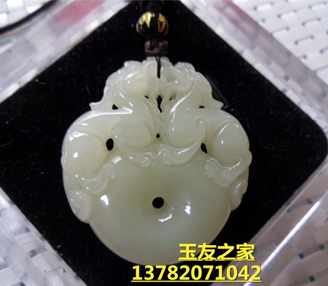 正品天然和田玉貔貅吊坠男女款项链玉石情侣挂件