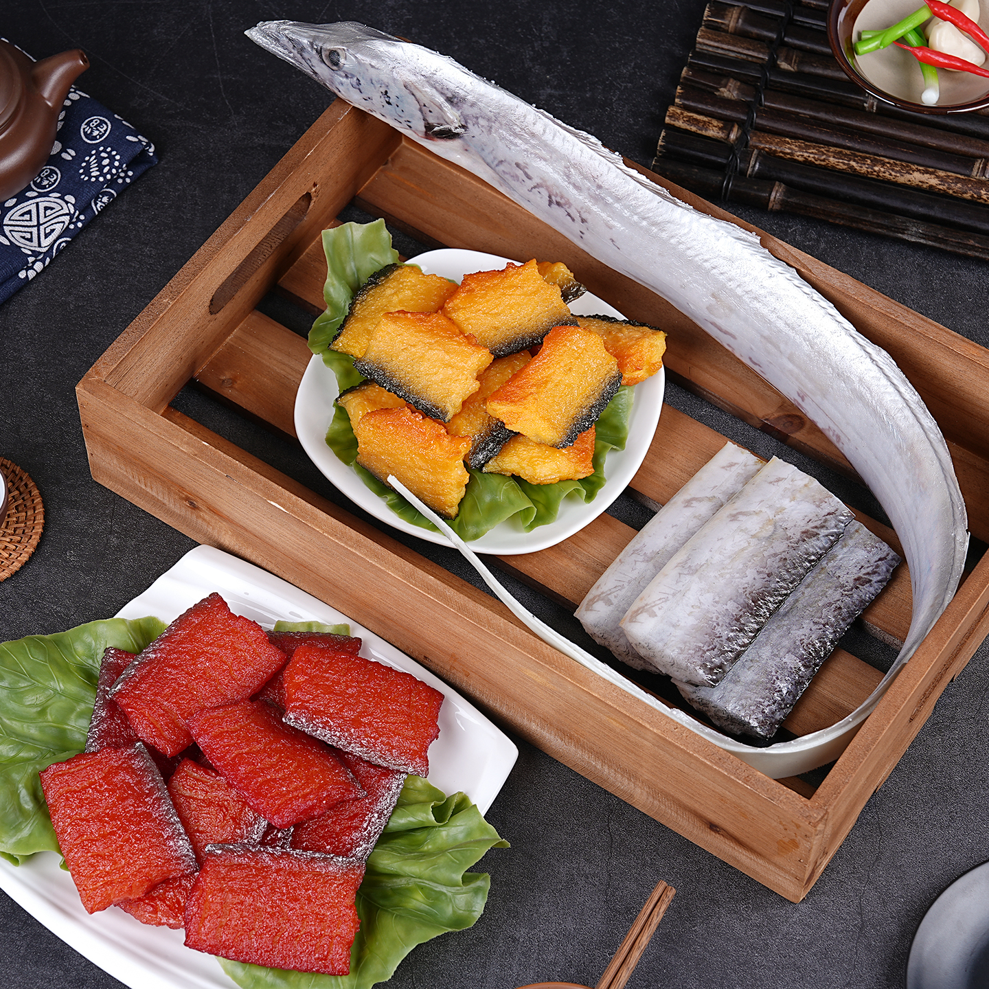 仿真海鲜带鱼模型仿真高经济实惠