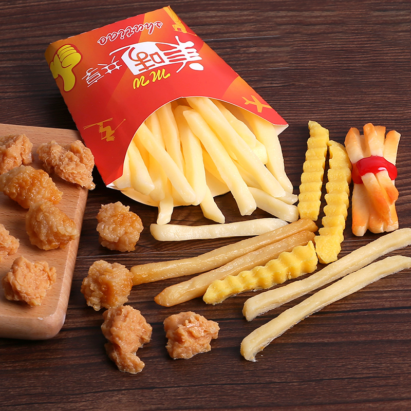 仿真薯条模型kfc肯德基玩具