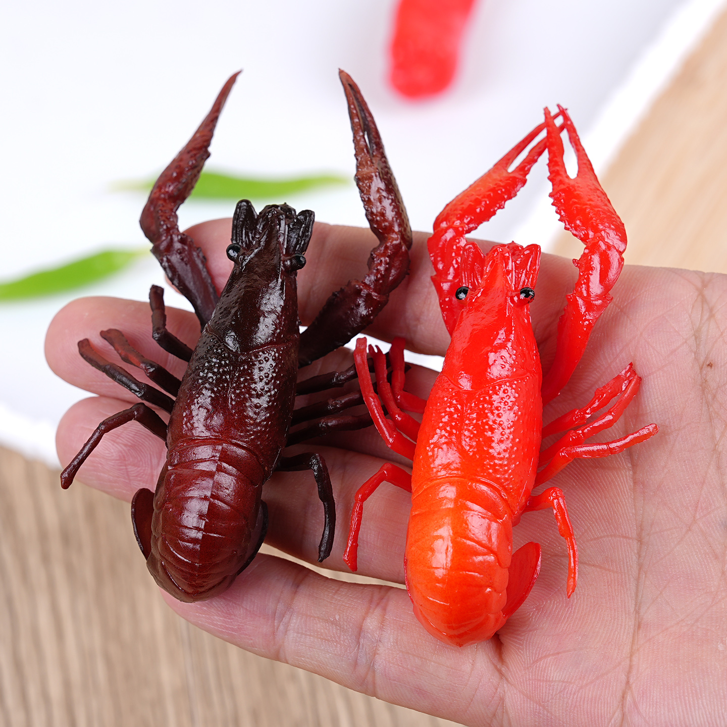 螃蟹展示假小龙虾食物海鲜菜品