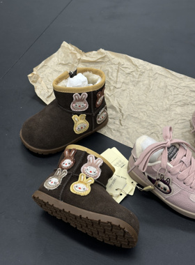 inuu2025深秋·棕色拉布布雪地靴23-32码149元包邮