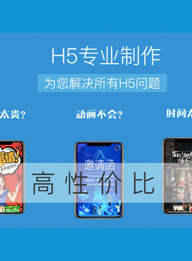 h5制作企业产品宣传邀请函动画ih5活动链接图文设计微场景易企秀