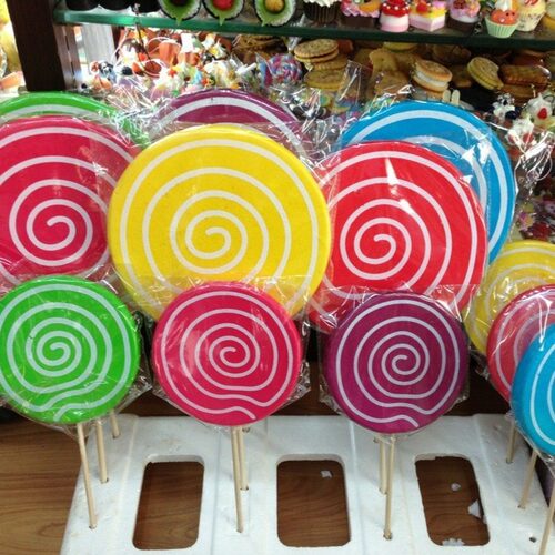 仿真棒棒糖中号 摄影影楼道具 儿童玩具婚纱拍摄拍照泡沫模型
