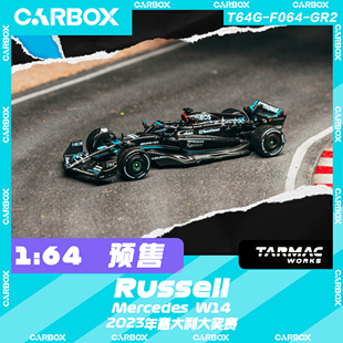 [CarBox]Tarmac Works TW 1:64 F1赛车模型奔驰 拉塞尔2023意大利