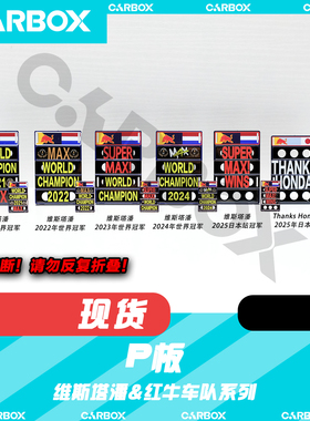 [CarBox] F1赛车 p板 红牛 维斯塔潘 世界冠军 摆件 模型配件 pit